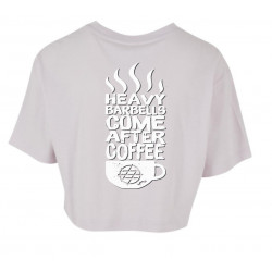 T-Shirt Women Barbell & Coffee